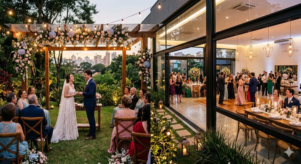 Casamento ao ar livre