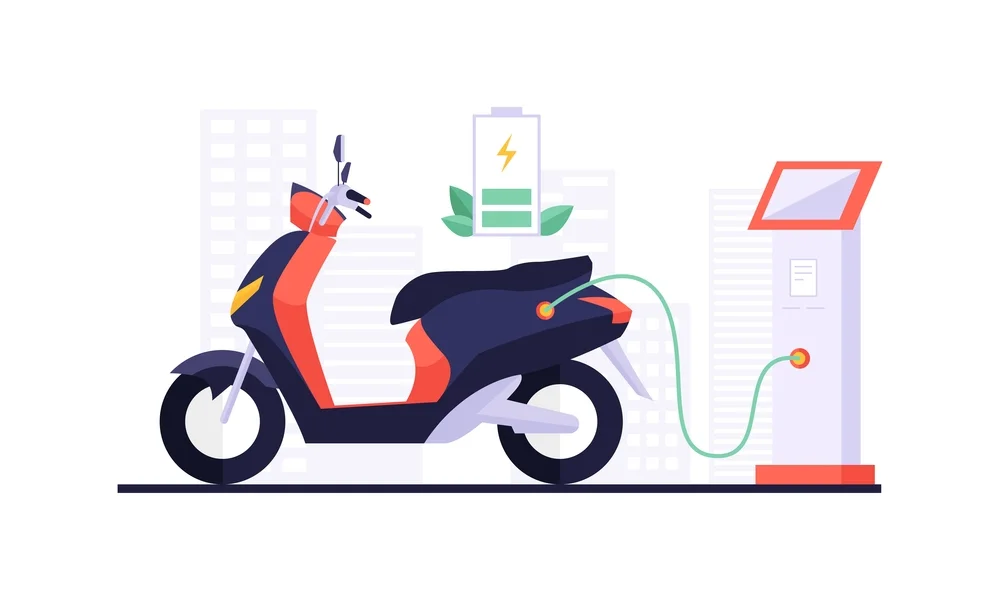Quantos km a scooter elétrica faz com uma carga de bateria? 4 Depositphotos 467828794 S
