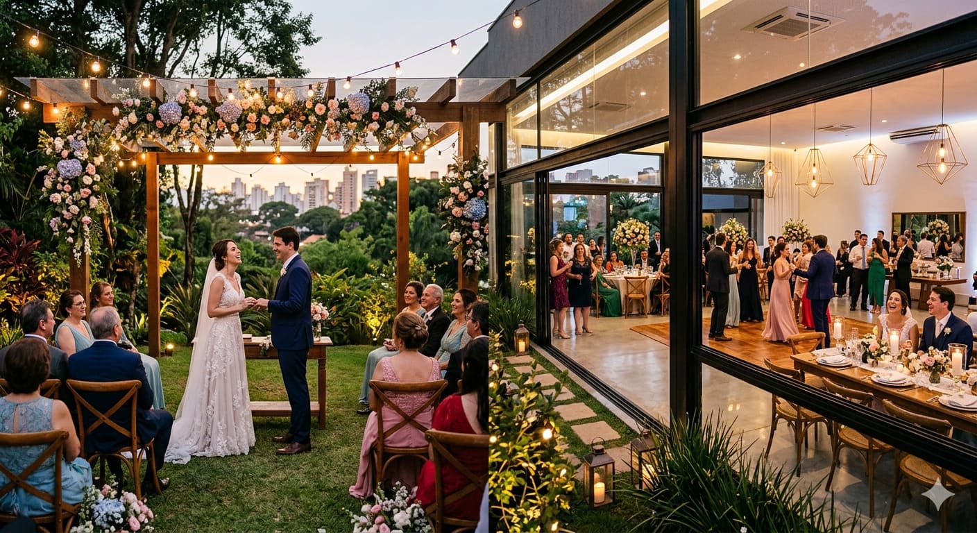 Casamento ao ar livre